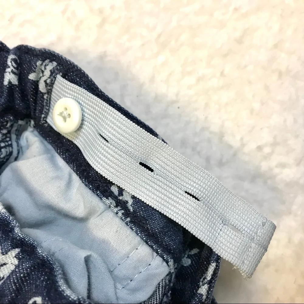 OshKosh B'Gosh Flower Print Jeans Denim Kids Pants Size 5 Girls‎ Child Kid